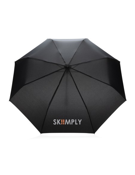 Mini ombrello bambù 20.5" rPET pongee 190T Impact AWARE™
